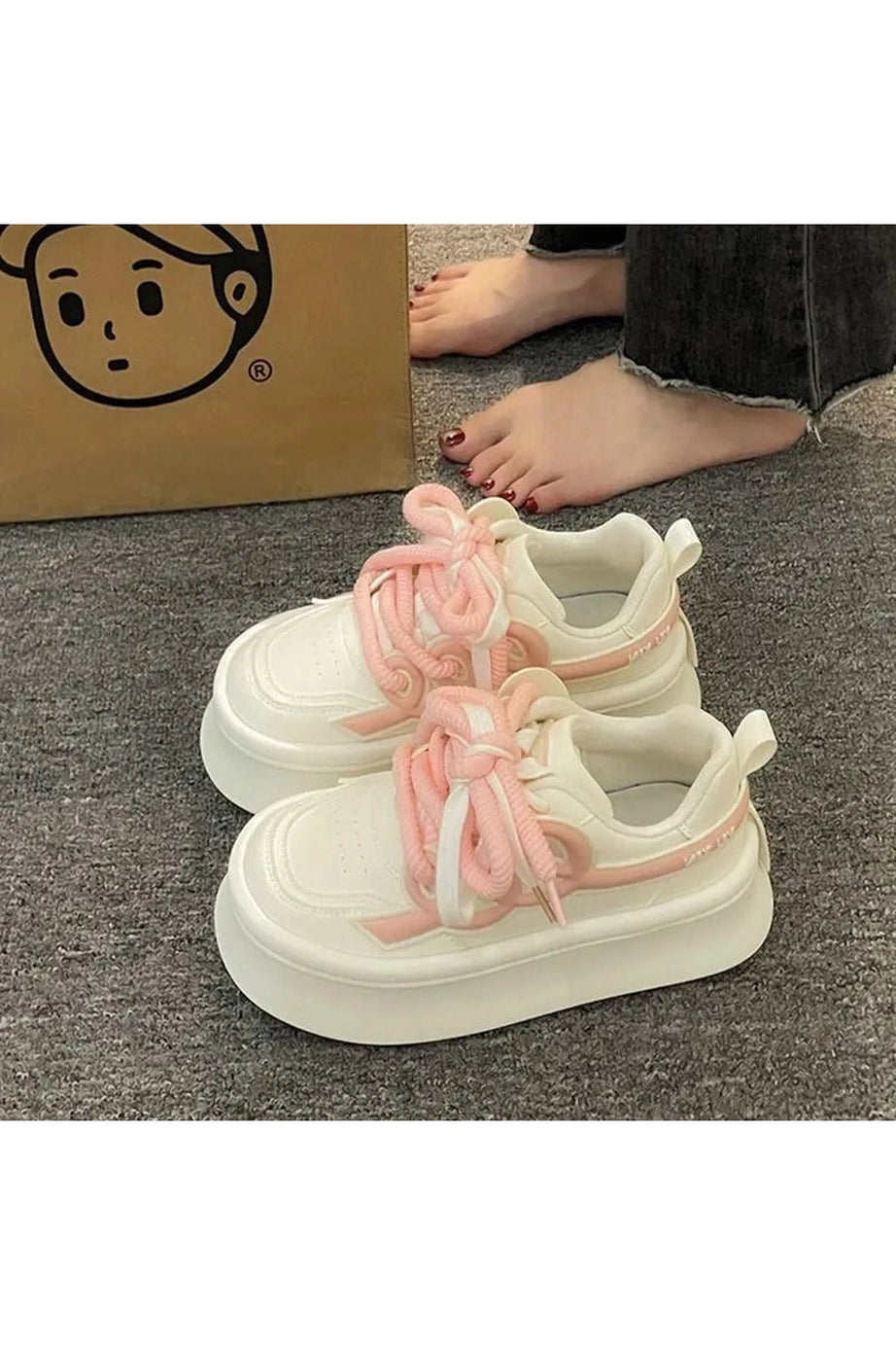 Cotton Candy Chunky Sneakers - Sneakers