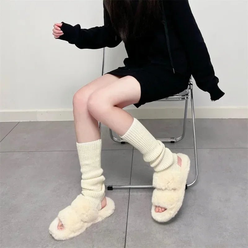 Kawaii Cozy Ballet Leg Warmers Shoptery