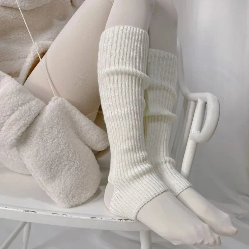 Kawaii Cozy Ballet Leg Warmers Shoptery