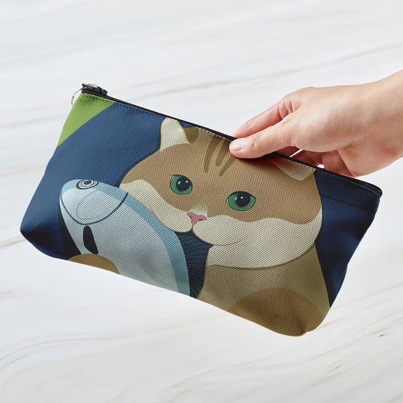 Cozy Cat Art Aesthetic Makeup Bag Style7 CHINA Shoptery