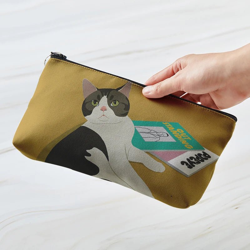 Cozy Cat Art Aesthetic Makeup Bag Style4 CHINA Shoptery