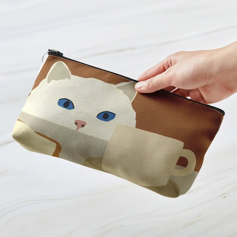 Cozy Cat Art Aesthetic Makeup Bag Style3 CHINA Shoptery