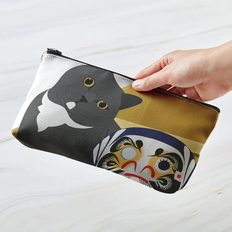 Cozy Cat Art Aesthetic Makeup Bag Style9 CHINA Shoptery