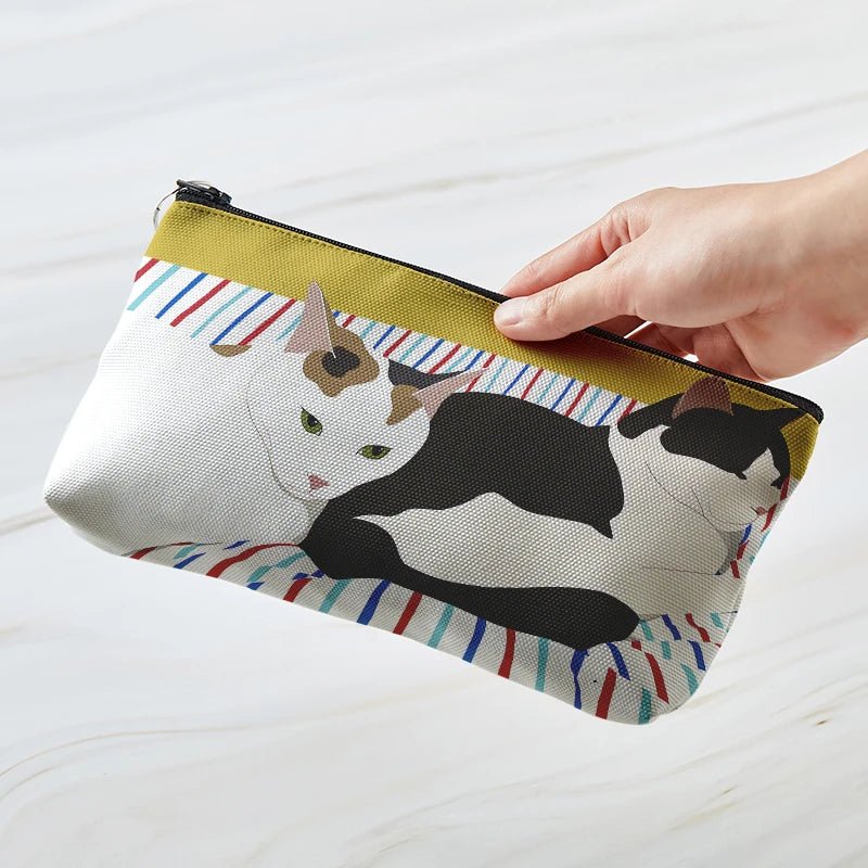 Cozy Cat Art Aesthetic Makeup Bag Style8 CHINA Shoptery