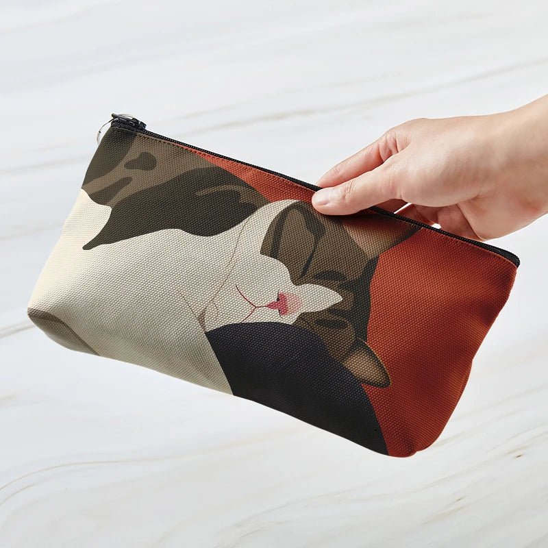 Cozy Cat Art Aesthetic Makeup Bag Style1 CHINA Shoptery