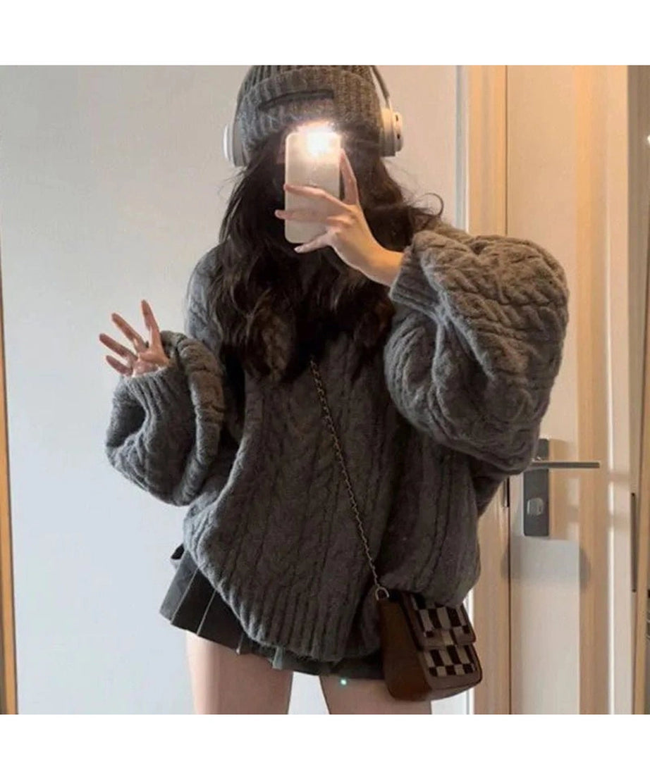 Cozy Chunky Knit Sweater - Sweaters