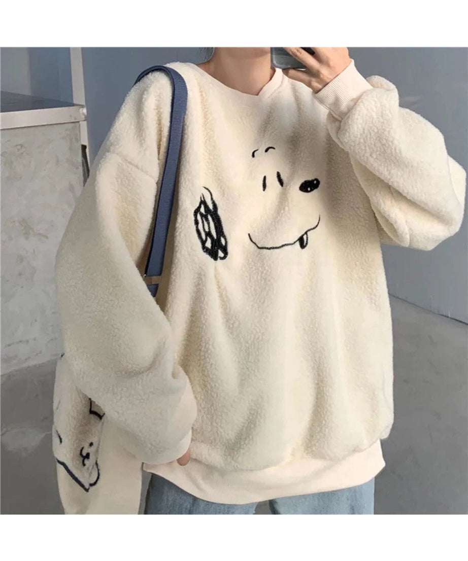 Cozy Pup Fleece Sweatshirt - Sweatshirts