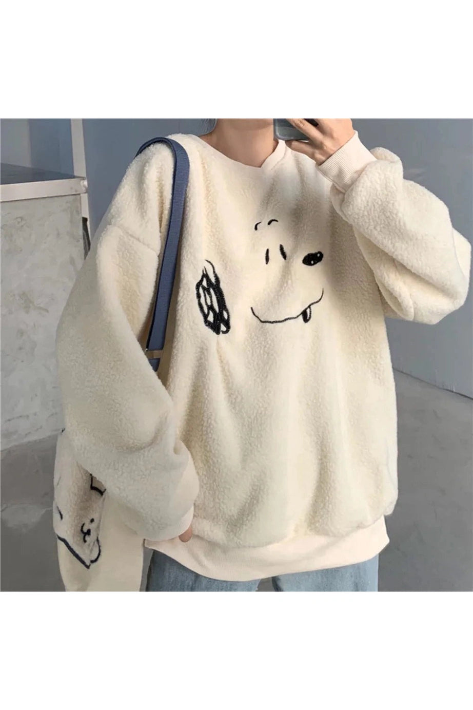 Cozy Pup Fleece Sweatshirt - Sweatshirts