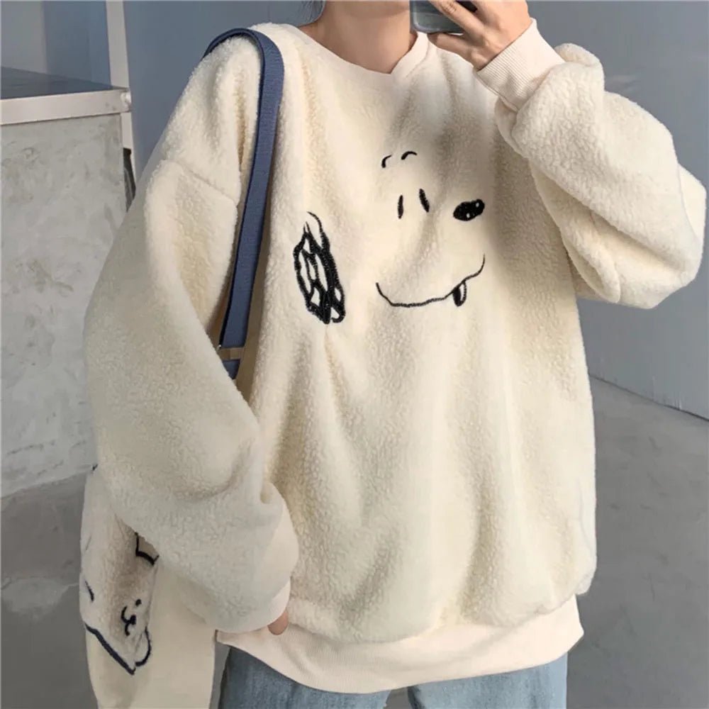 Cozy Pup Fleece Sweatshirt - Sweatshirts