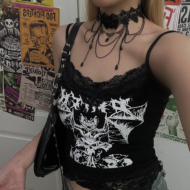 Crimson Shattered Alt Goth Heart Necklace Shoptery