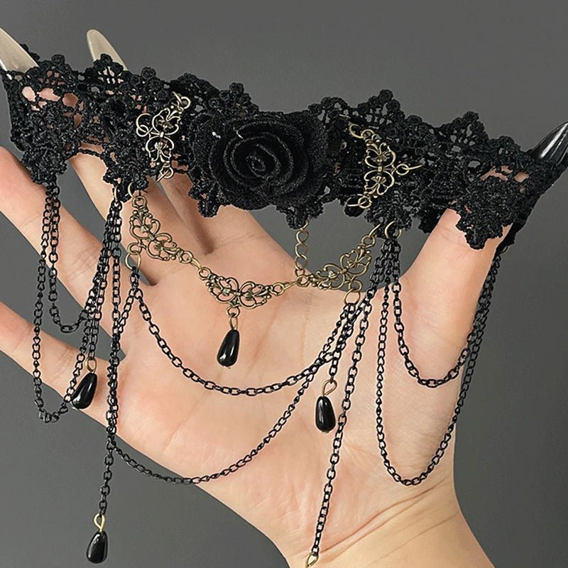 Crimson Shattered Alt Goth Heart Necklace C Shoptery