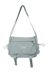 Aesthetic Crossbody School Bag Green Only Bag Shoptery