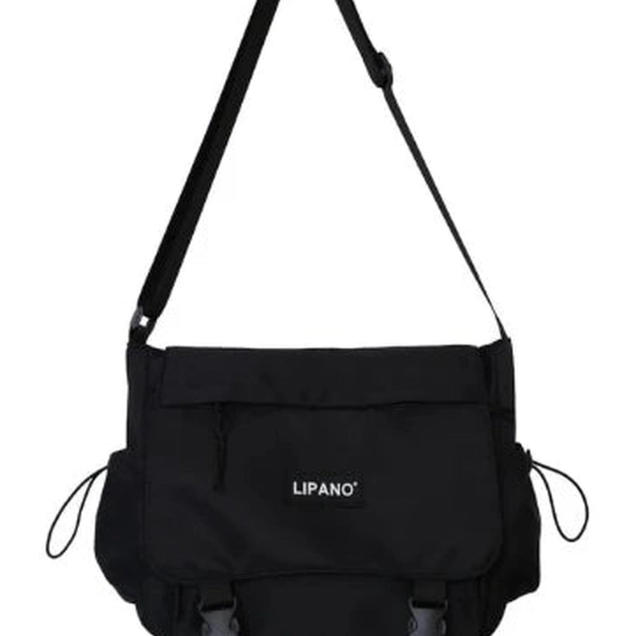 Aesthetic Crossbody School Bag Black Only Bag Shoptery