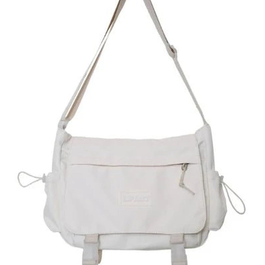 Aesthetic Crossbody School Bag White Only Bag Shoptery