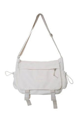 Aesthetic Crossbody School Bag White Only Bag Shoptery