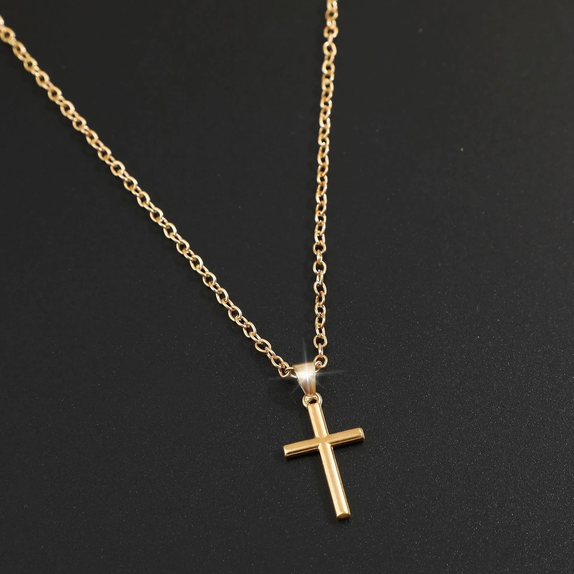 Crystal Rose Gothic Cross Necklace 5858101 Shoptery