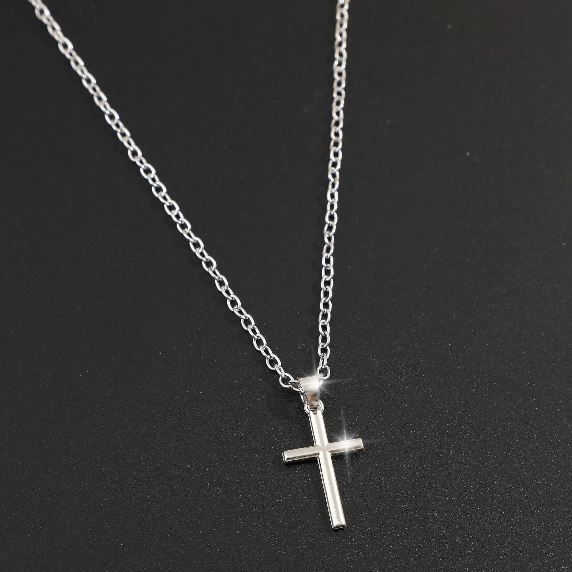 Crystal Rose Gothic Cross Necklace 585102 Shoptery