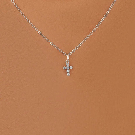Crystal Rose Gothic Cross Necklace 5732301 Shoptery