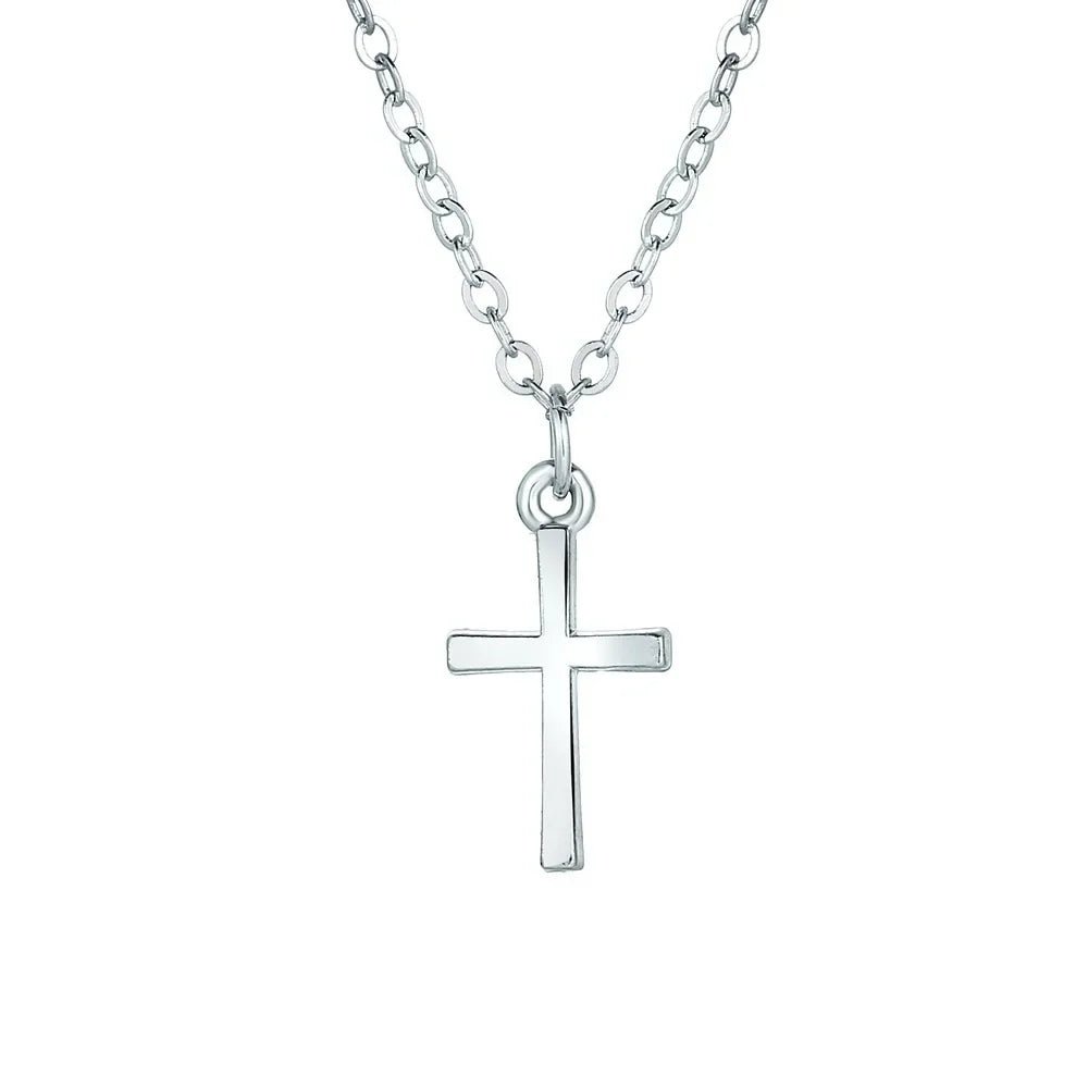 Crystal Rose Gothic Cross Necklace 51216 Shoptery