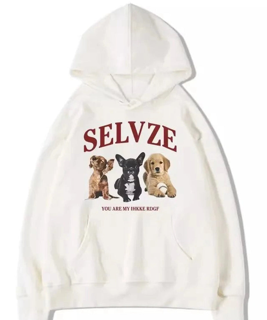 Cute Puppy Graphic Hoodie - Hoodies