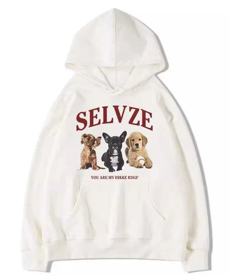 Cute Puppy Graphic Hoodie - Hoodies