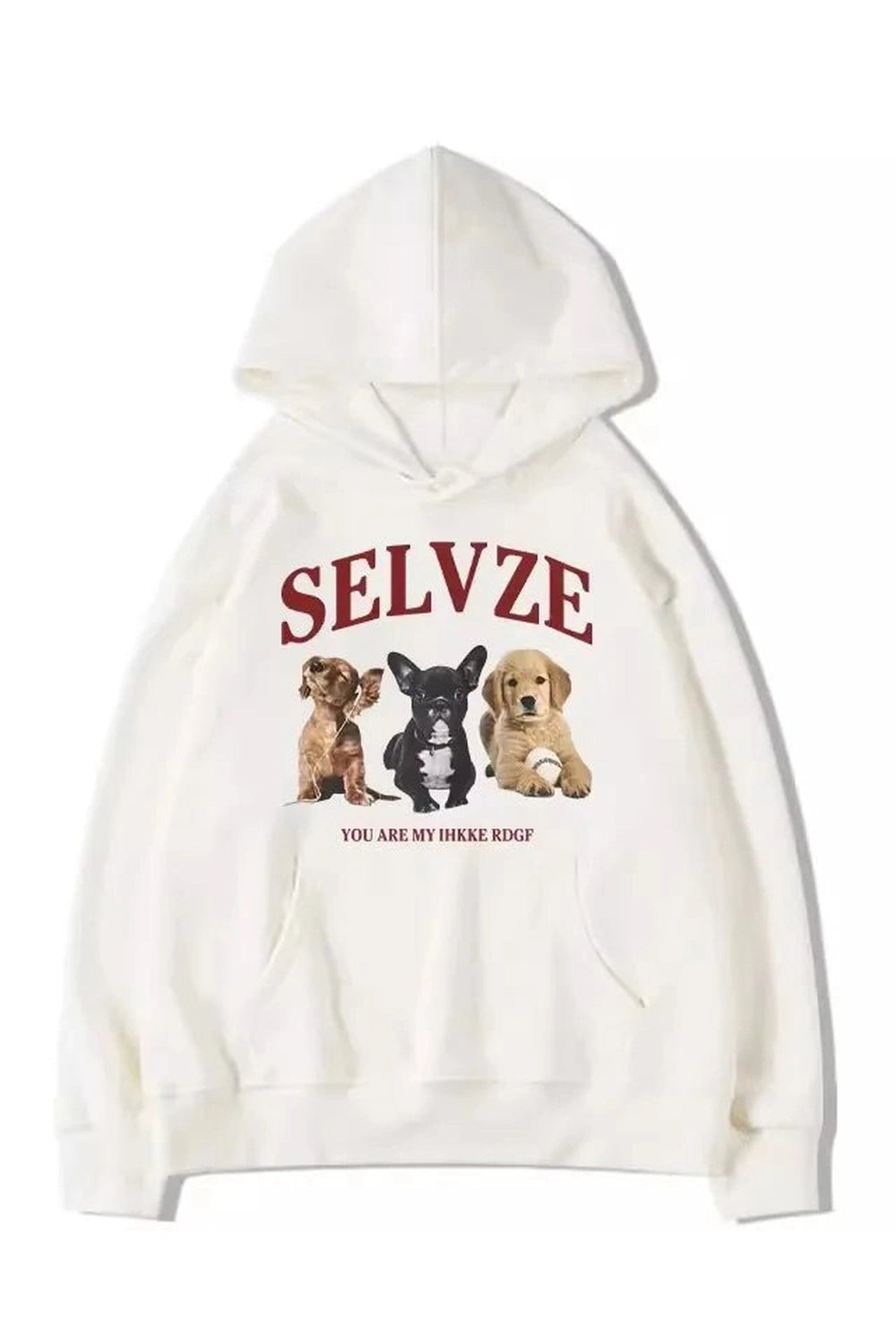 Cute Puppy Graphic Hoodie - Hoodies