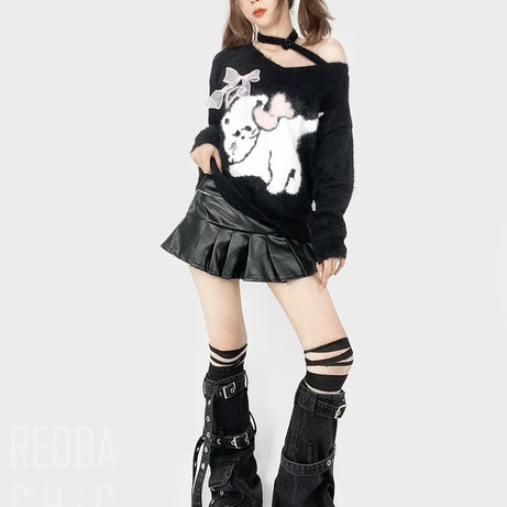 Y2k Chaos Buckle Leg Warmers Shoptery