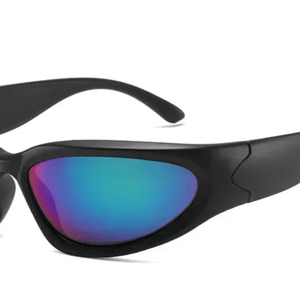 Y2k Cyberwave Slim Shield Sunglasses G 1PC Shoptery