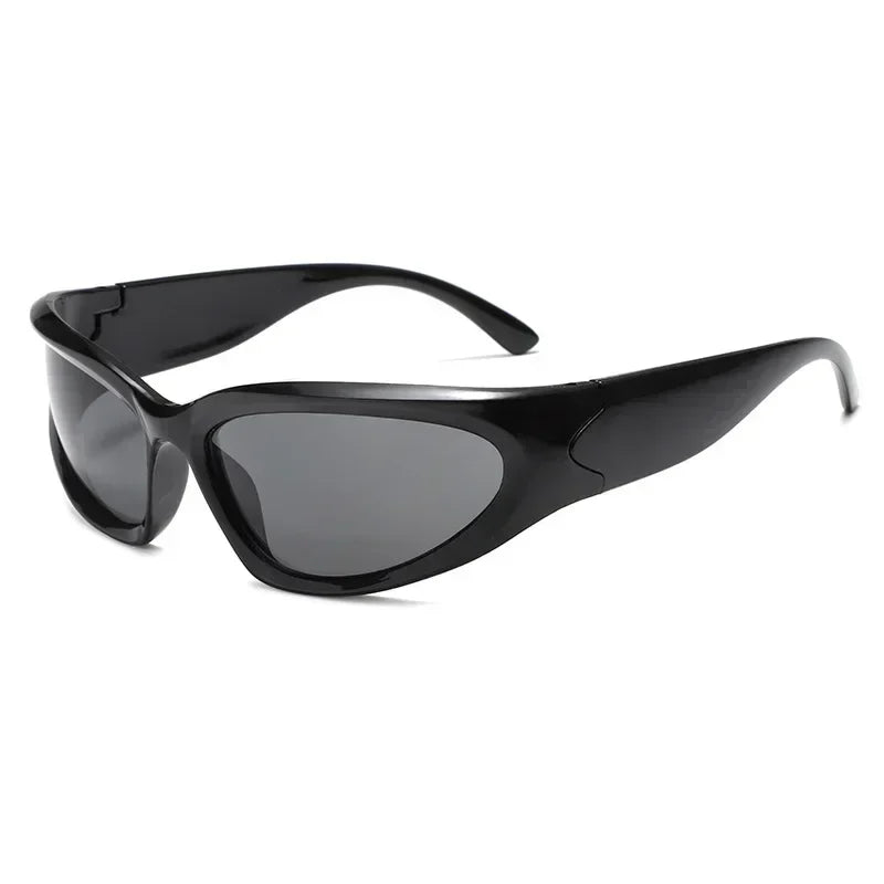 Y2k Cyberwave Slim Shield Sunglasses A 1PC Shoptery