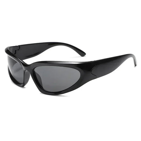 Y2k Cyberwave Slim Shield Sunglasses A 1PC Shoptery