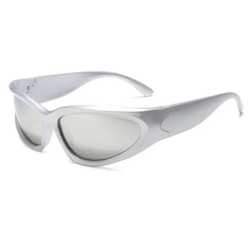 Y2k Cyberwave Slim Shield Sunglasses E 1PC Shoptery