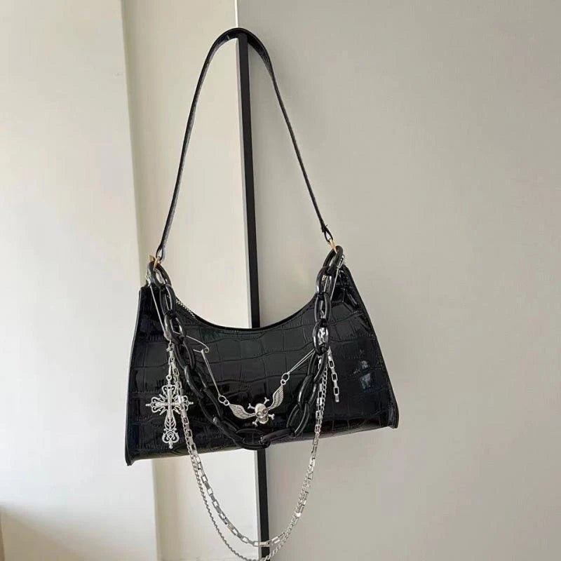 Dark Angel Chain Y2k Shoulder Bag Shoptery