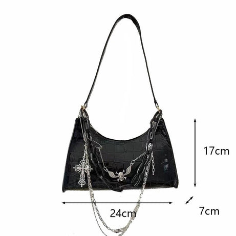 Dark Angel Chain Y2k Shoulder Bag Shoptery