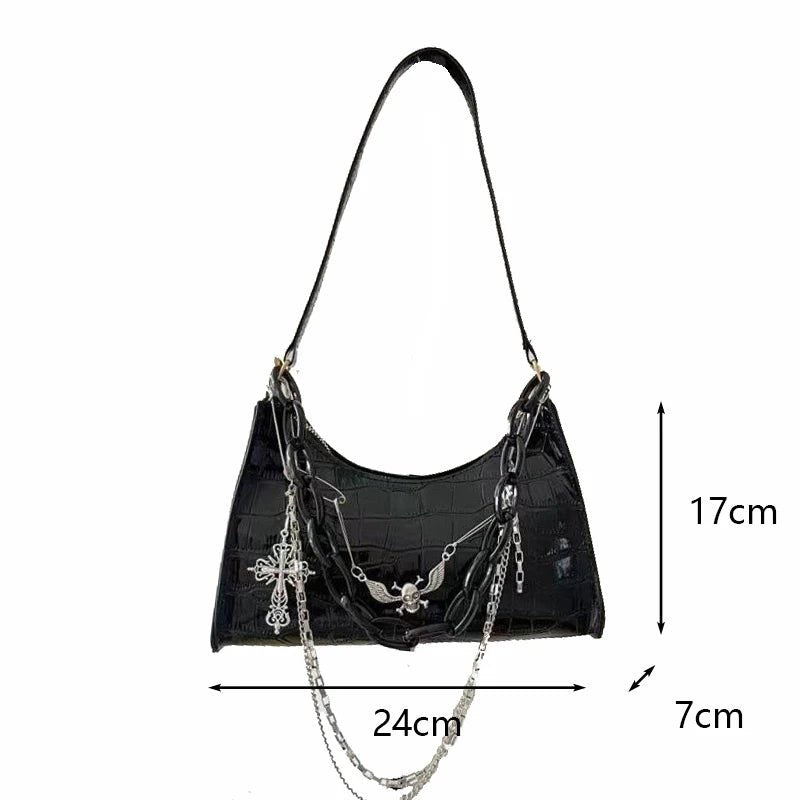 Dark Angel Chain Y2k Shoulder Bag Shoptery