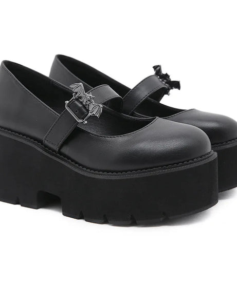 Dark Bat Charm Chunky Shoes - Shoes