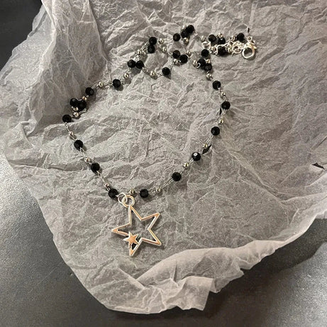 Dark Charm Layered Edgy Necklace Set 3 Shoptery