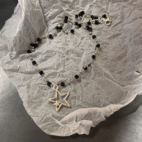 Dark Charm Layered Edgy Necklace Set Shoptery