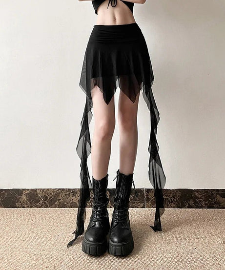 Dark Enchantment Layered Skirt - Skirts