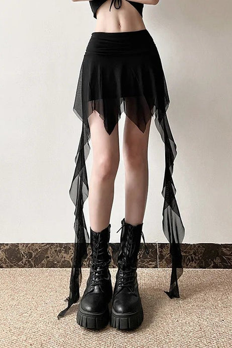 Dark Enchantment Layered Skirt - Skirts