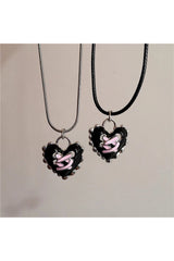 Pastel Goth Dark Romance Corset Heart Necklace Shoptery