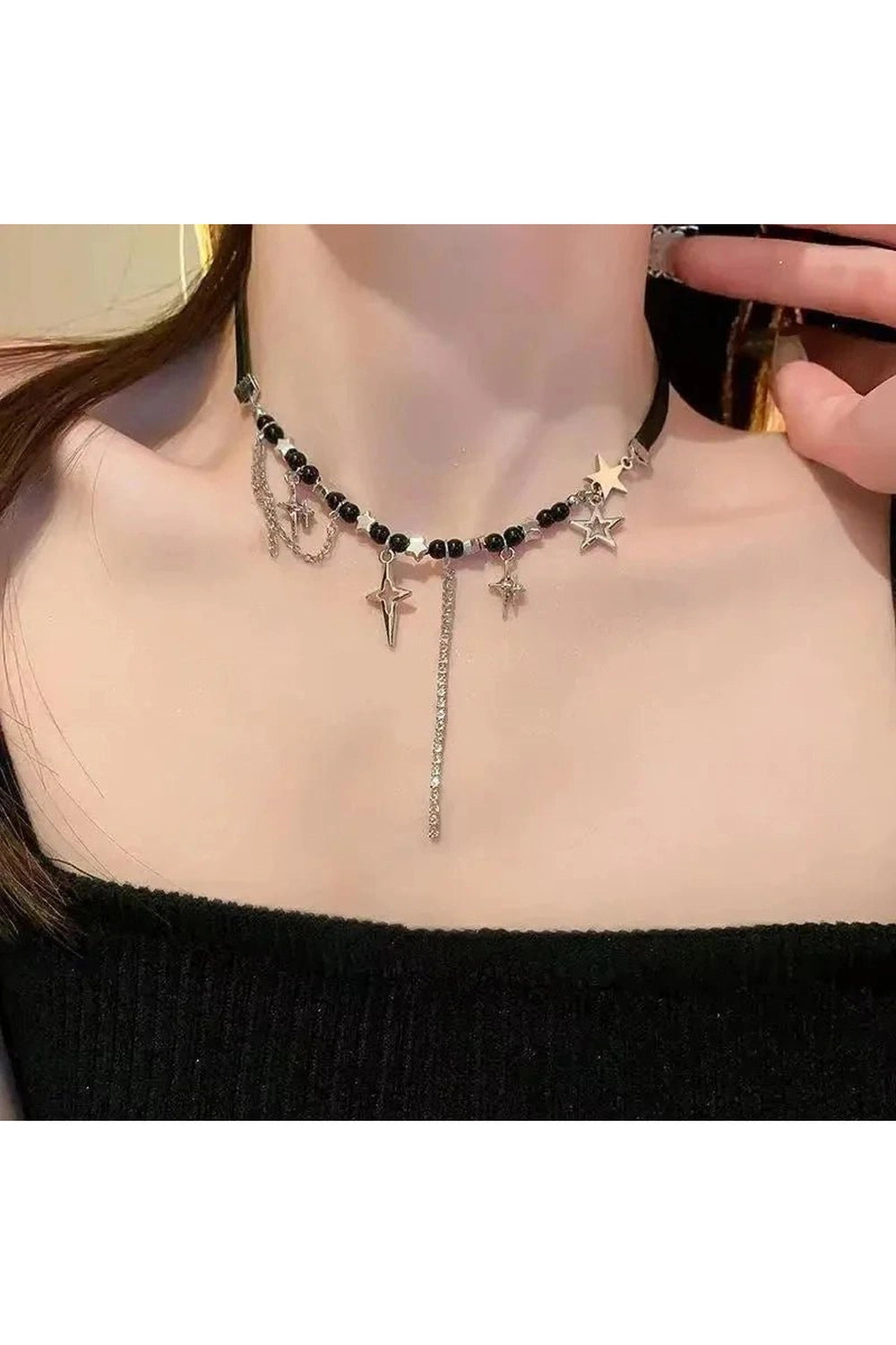 Alt Goth Dark Romance Layered Necklace Shoptery
