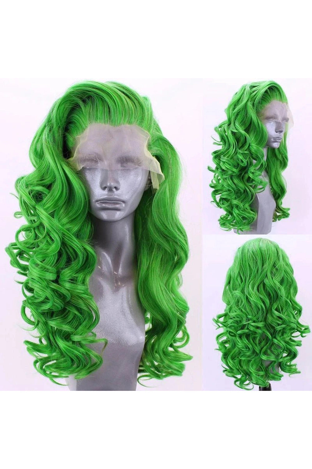 Deep Wave Lace Front Wig Green Wig Lace Front Shoptery