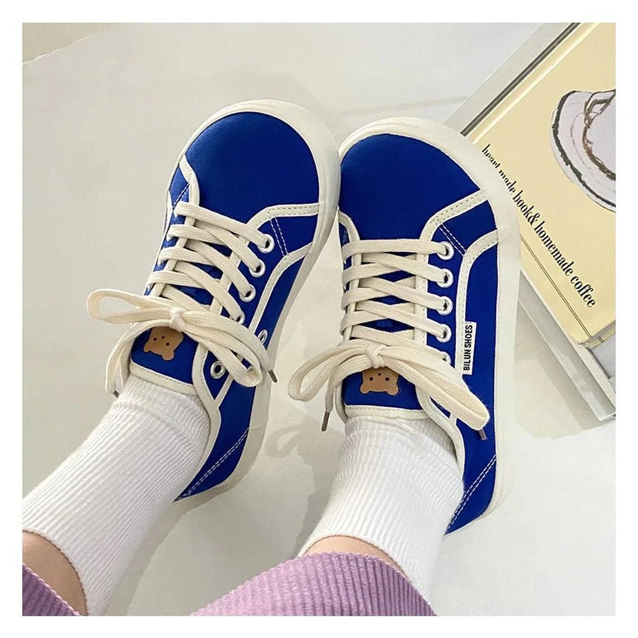 Aesthetic Designer Canvas Sneakers Shoptery