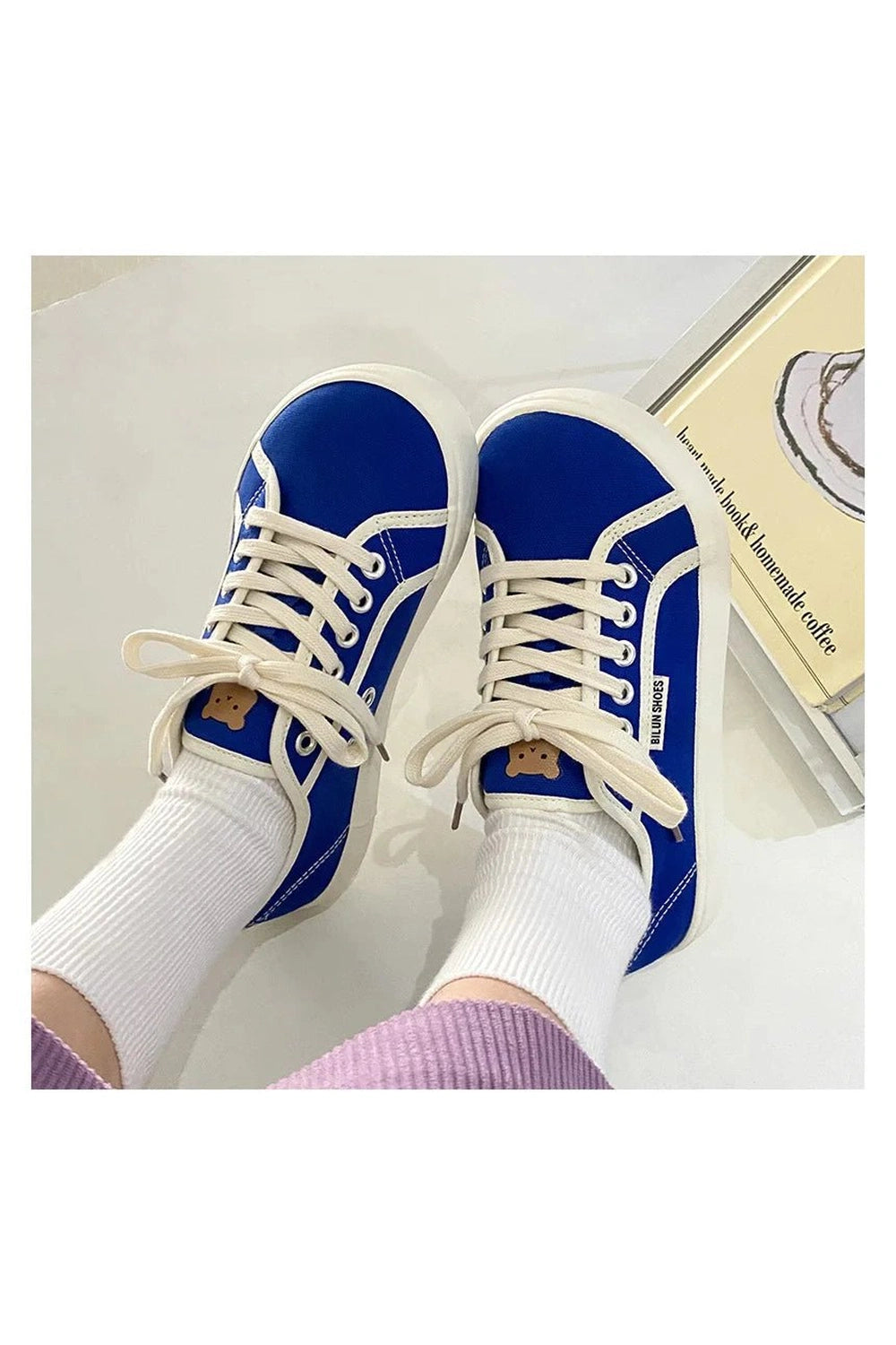 Aesthetic Designer Canvas Sneakers Shoptery