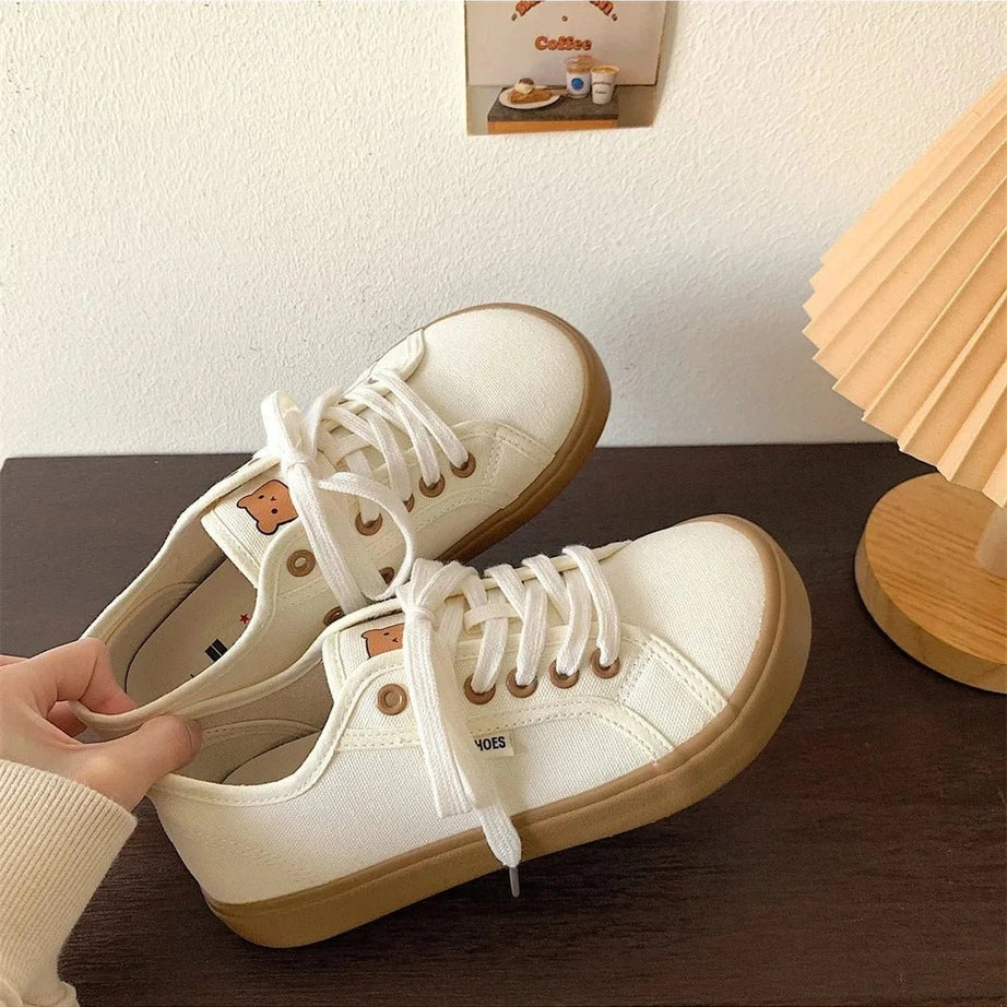 Aesthetic Designer Canvas Sneakers Shoptery