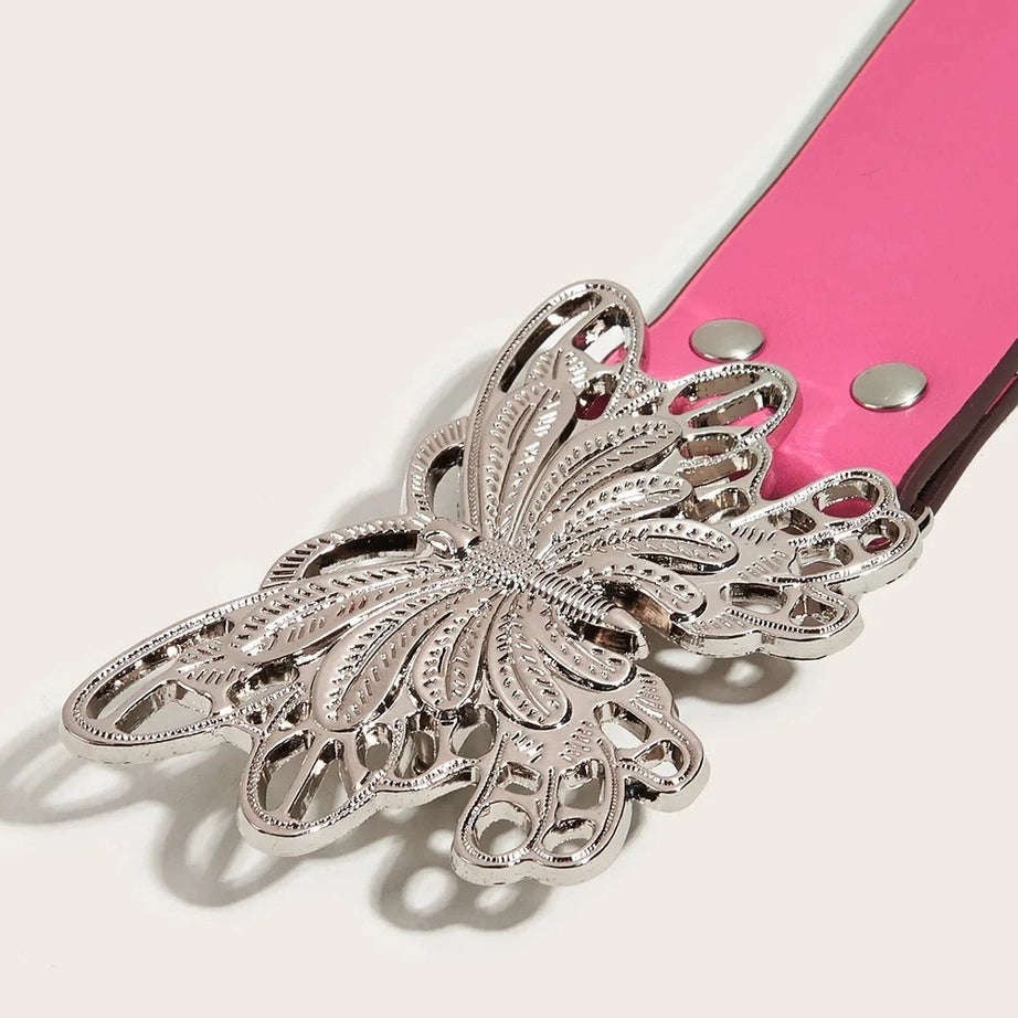Edgy Diamond Butterfly Belt Shoptery