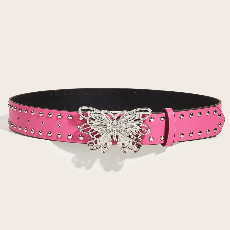 Edgy Diamond Butterfly Belt Shoptery