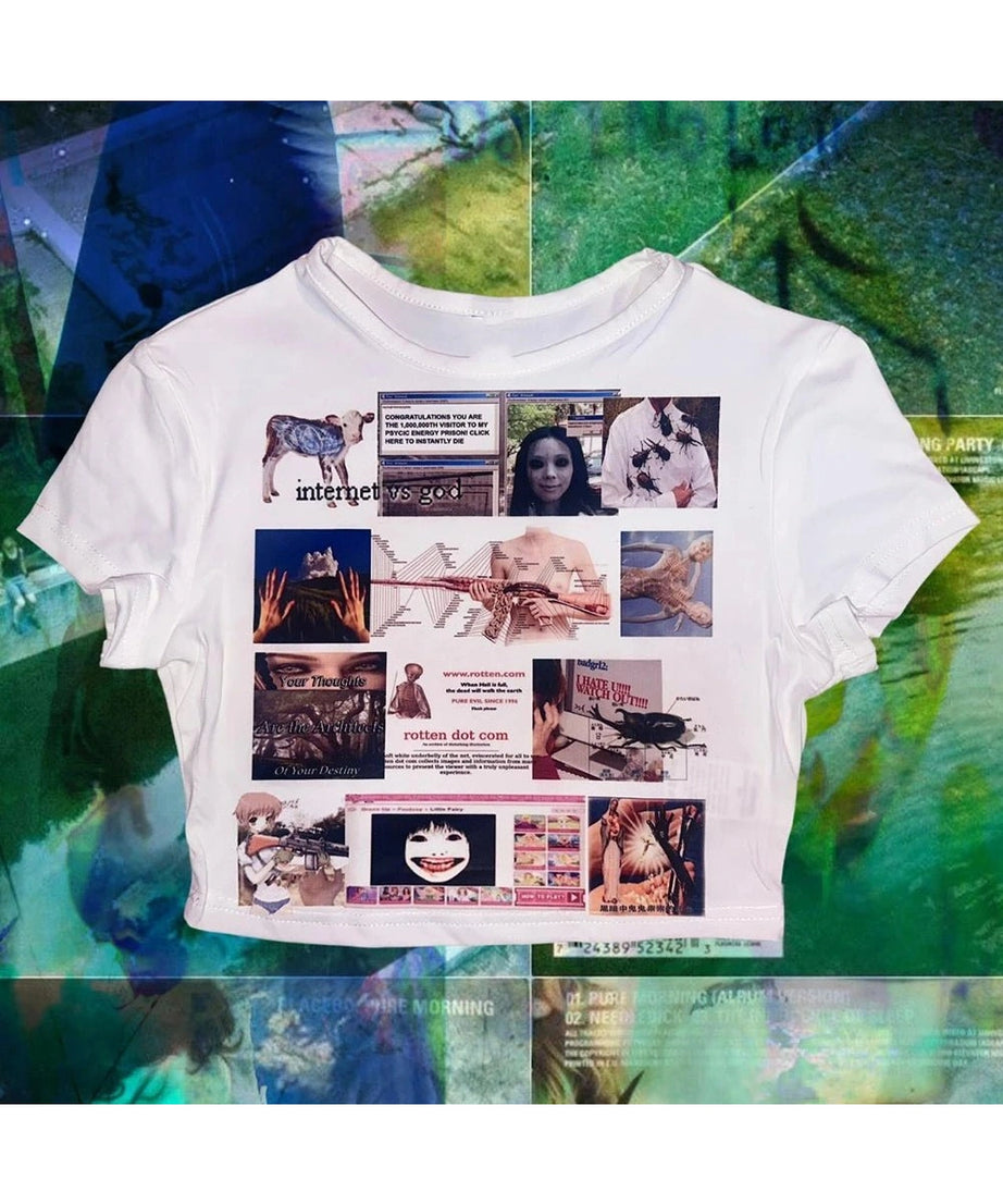 Digital Dystopia Collage Top - 