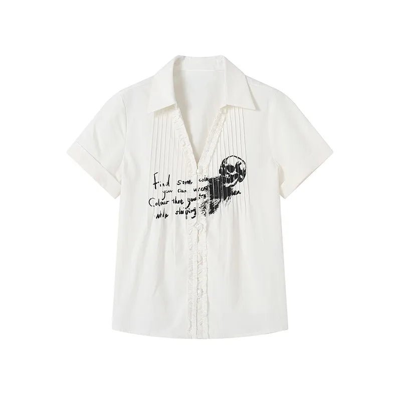 Doodle Dreams Alt Graphic Shirt white Shoptery