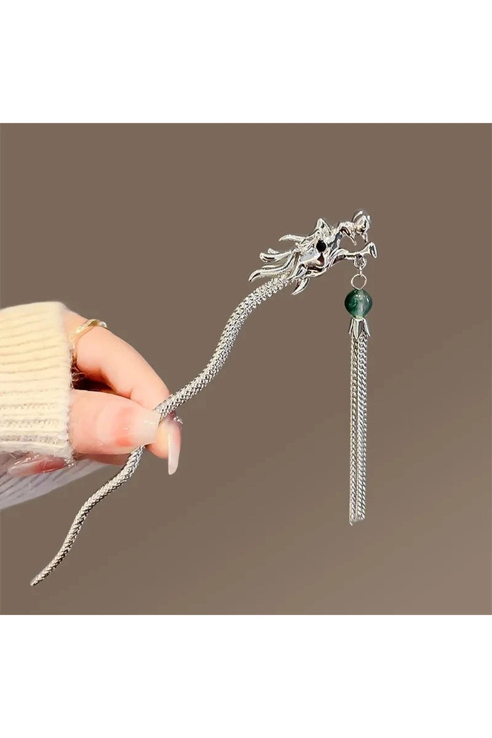 Edgy Dragon Tassel Hair Pins Shoptery
